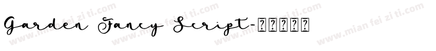 Garden Fancy Script字体转换